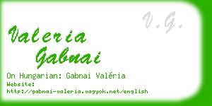 valeria gabnai business card